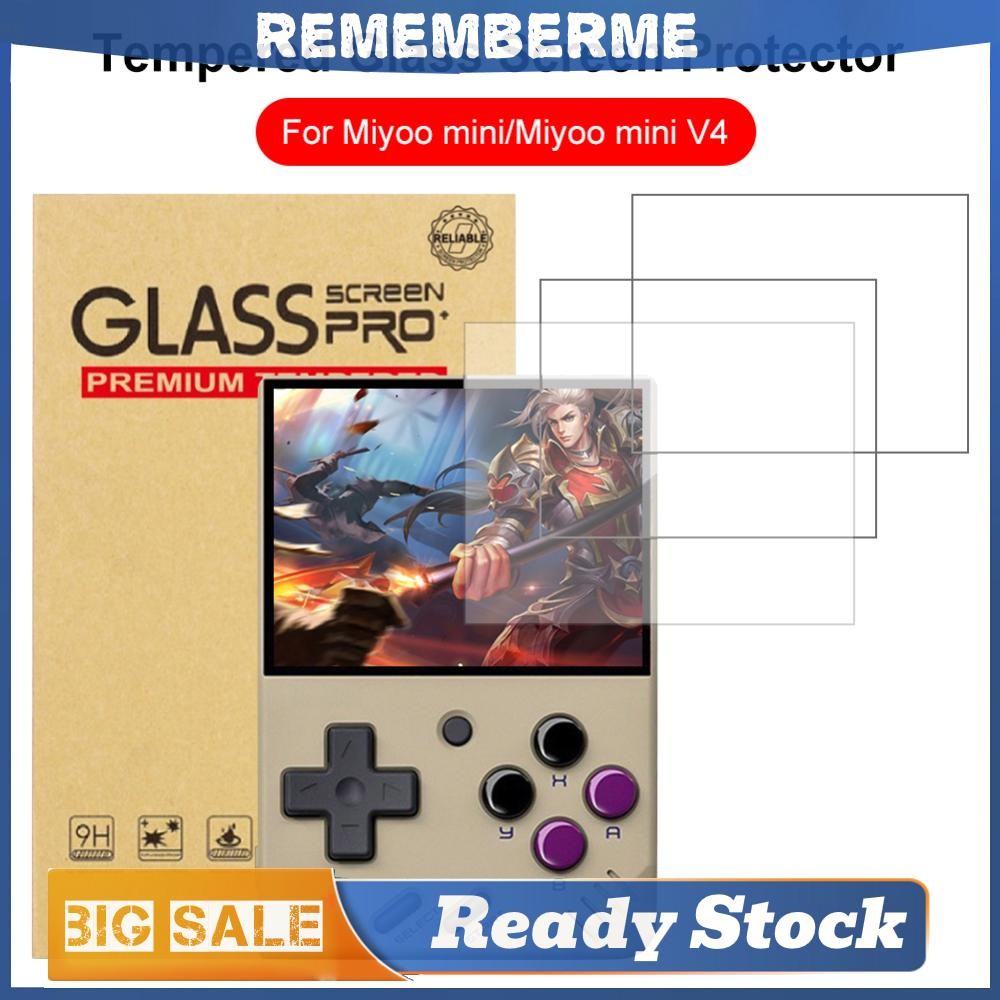 9H HD ฟิล์มกระจกนิรภัยป้องกันหน้าจอสําหรับ Miyoo Mini / Miyoo Mini V4 อุปกรณ์เสริม