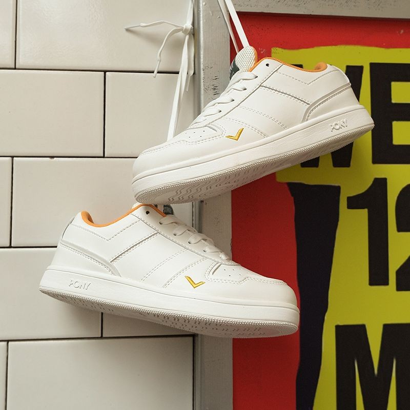 PONY Bonnie รองเท้าสเก็ตบอร์ด Air Force One STREET ผู้ชายผู้หญิงคู่ Low-Top All-Match รองเท้าผ้าใบ 2