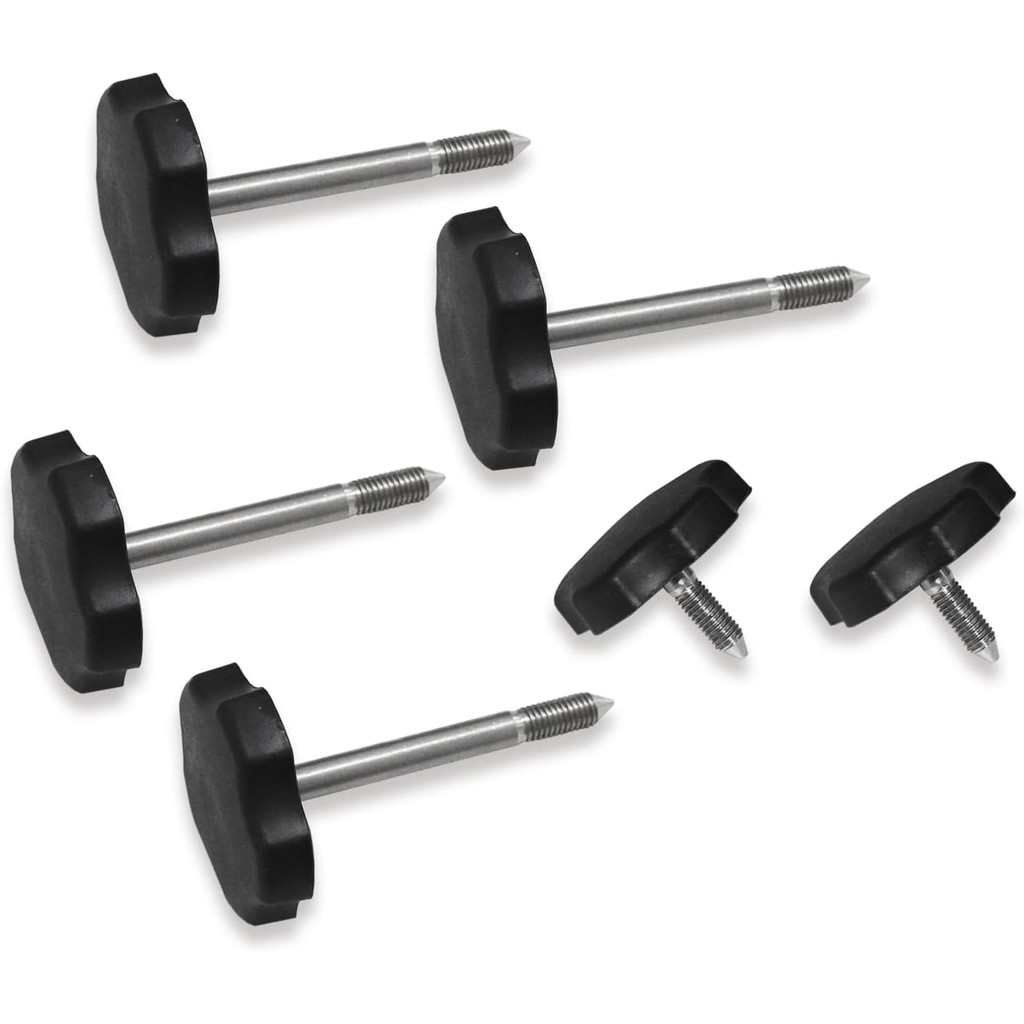 MSCRP 6 ชิ้น Soft Top Window Frame Knob ประตูรอบทิศทาง Knob ชุด Pin สําหรับ 2007 ถึง 2018 Jeep Wrang