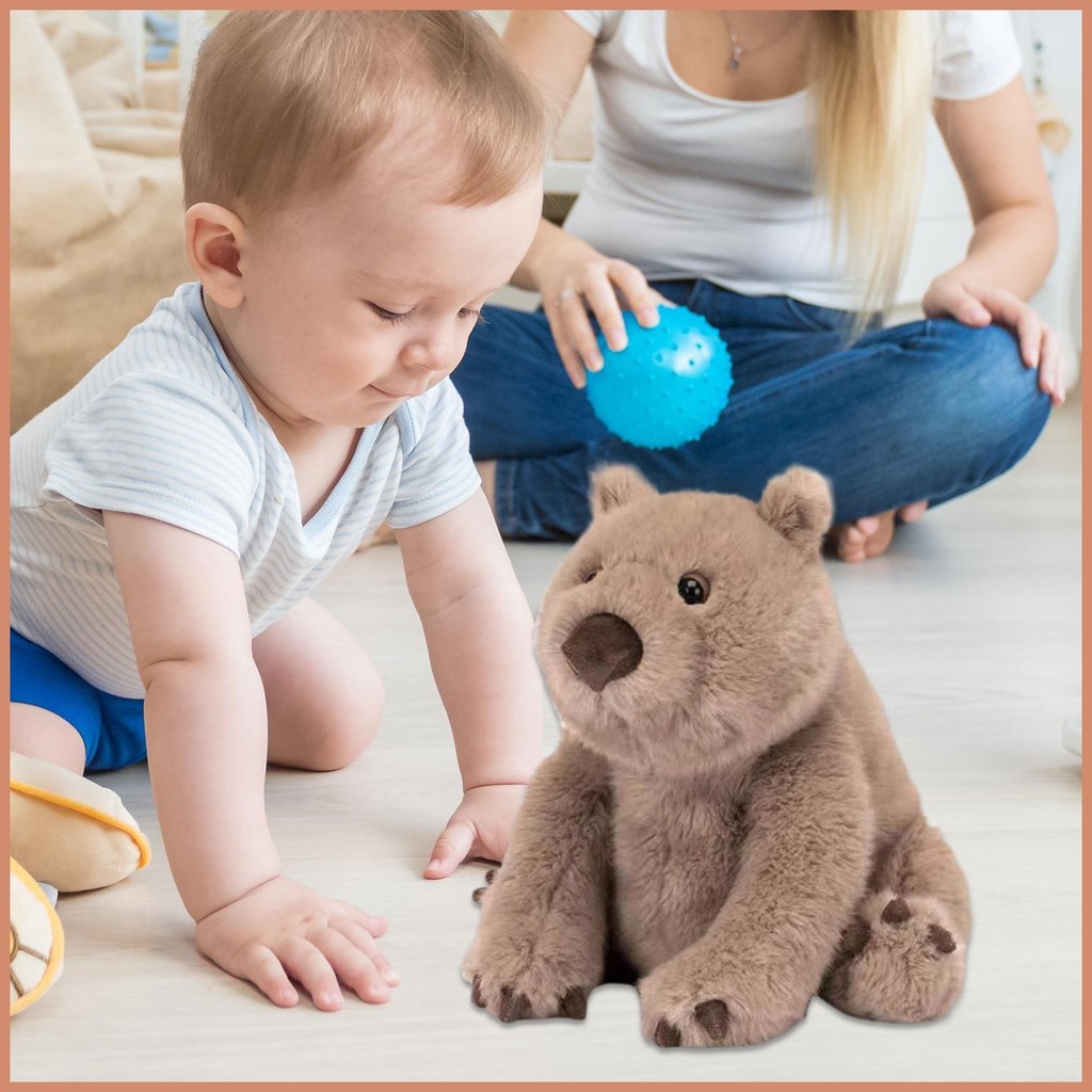 สําหรับ jellycat ของเล่นตุ๊กตาสมจริง Wombat Plush 9 นิ้ว Huggable ของเล่นสําหรับอีสเตอร์ปาร์ตี้สํานั