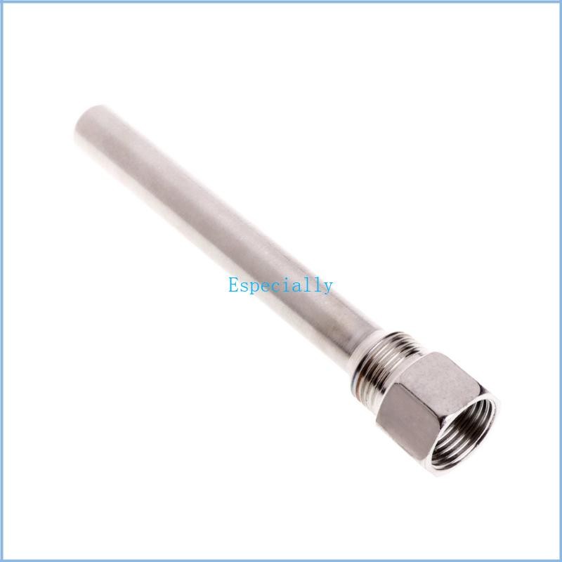 ESP Thermocouple Tube Thermowell 304 สแตนเลส 1 2 BSP G Thread OD6mm Immersion Sleeve Pocket สําหรับอ