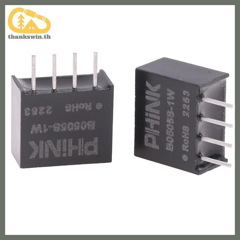 Thankswin 2 ชิ้น/ล็อต B0505S-1W B0505S B0505 SIP-4 IC ใหม่แหล่งจ่ายไฟแยก 5V ถึง 5V th