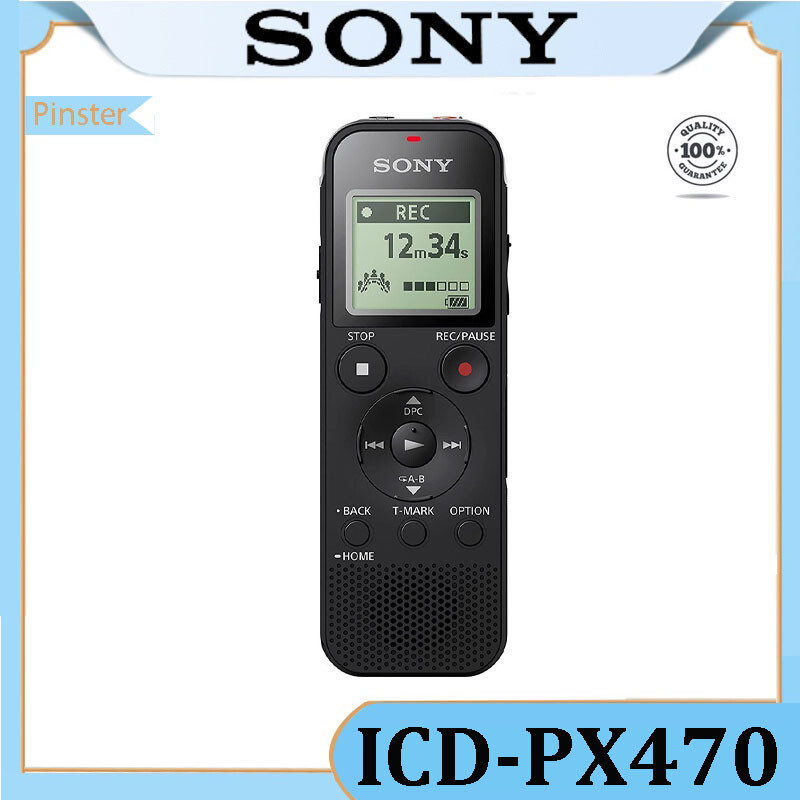 Sony ICDPX470 เครื่องบันทึกเสียงสเตอริโอดิจิตอล 4GB ICD PX470 MP3 Player