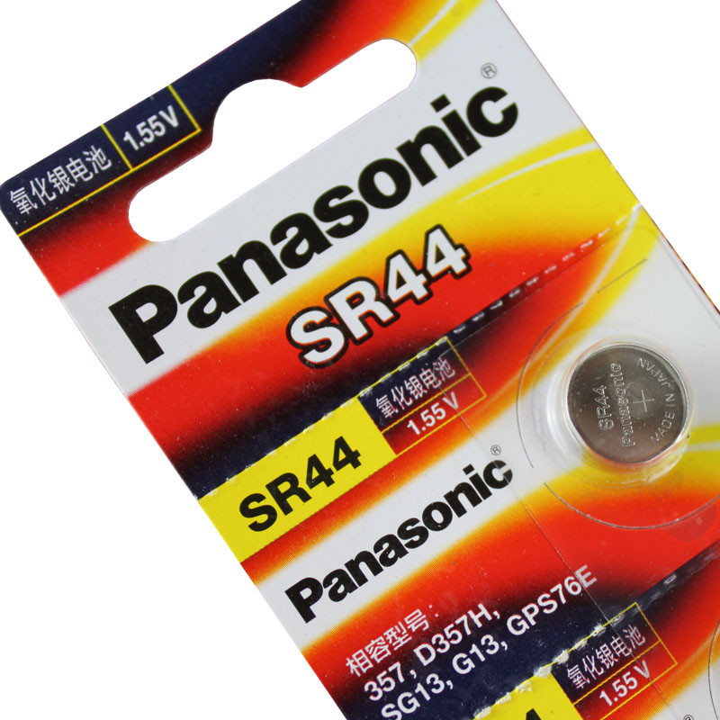Panasonic Silver Oxide Button Battery SR44 357 D357H SG13 G13 Key Battery AG13 L1154 นาฬิกาอิเล็กทรอ