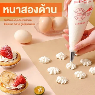 ส่งฟรี ถุงบีบครีมพลาสติกแบบใช้แล้วทิ้ง แบบหนาเหนียวพิเศษ มีให้เลือกซื้อ 3 ขนาด(S M L) ถุงบีบเค้ก 100ใบต่อชุด