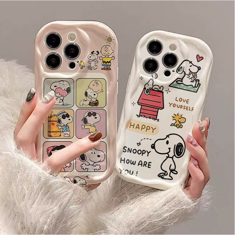 ตลก Snoopy สําหรับ VOVO V50 V40 Lite V30 V3E V29 V29E V27 V27E V25 V23 V20 Pro V23E V21E V20 SE การ์