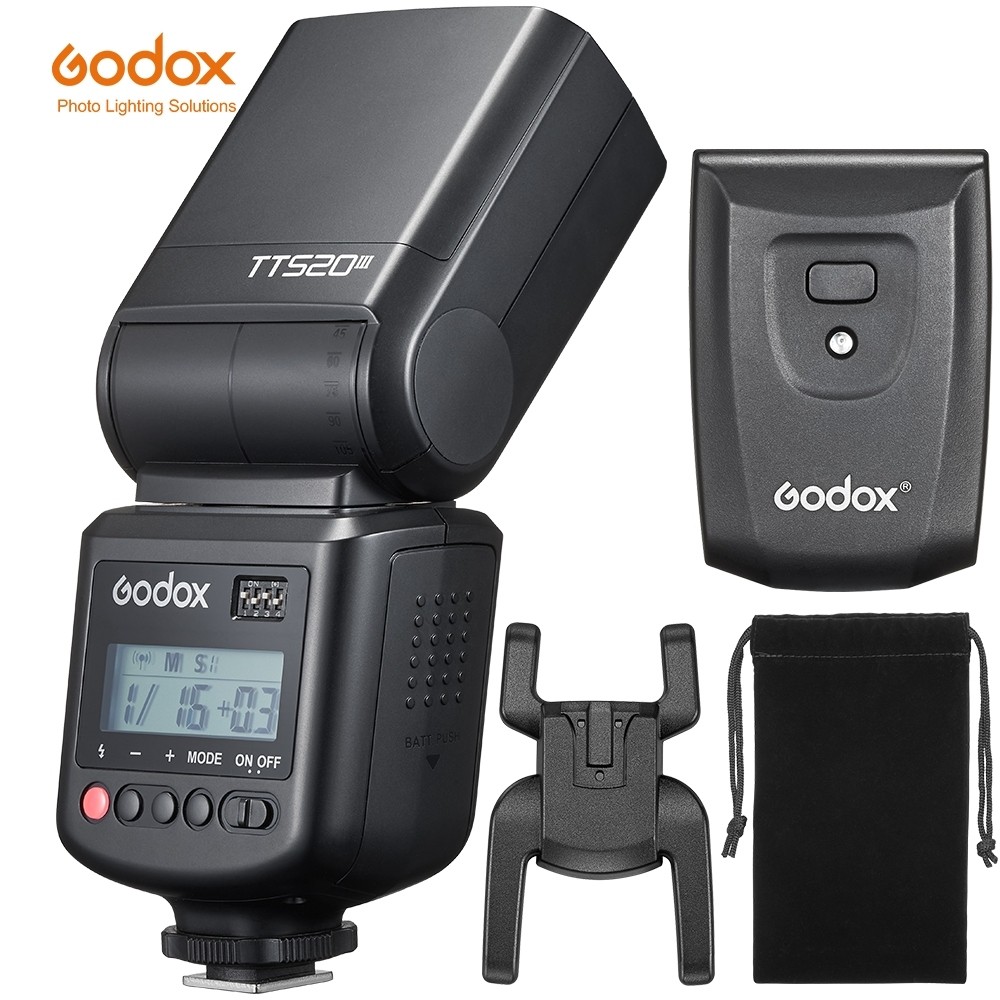 Godox TT520III กล้องสากลแฟลชอิเล็กทรอนิกส์ Speedlite เกียร์ pk TT560II 520II V860III V100PRO TT520 I