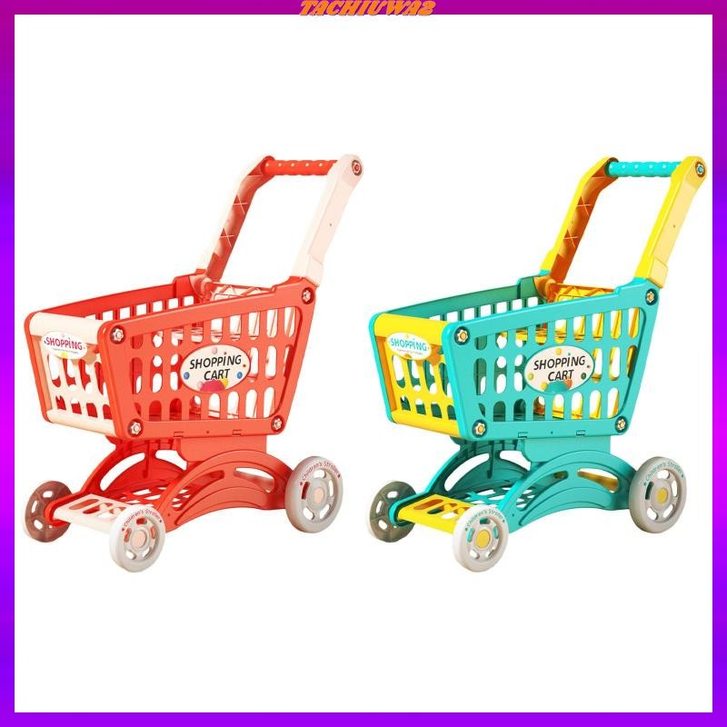 [Tachiuwa2] Kids Shopping Cart Trolley Toys Simulation Mini Shopping Cart Interactive