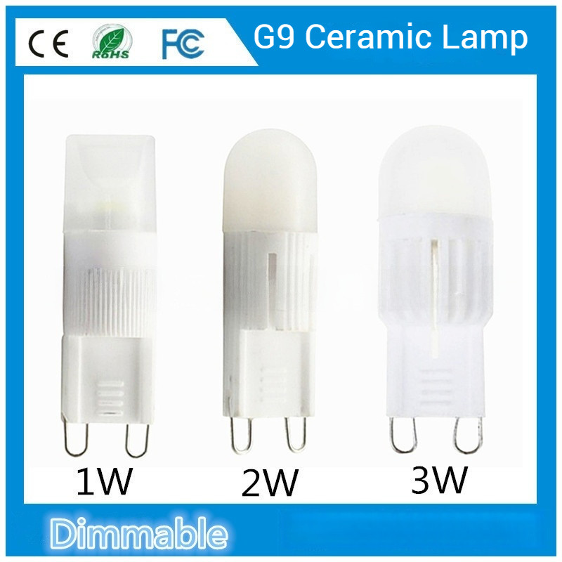[220V] G9 Ceramic LED Corn Light Dimming 1W Highlight C13 Inline Pin 3W COB Chip