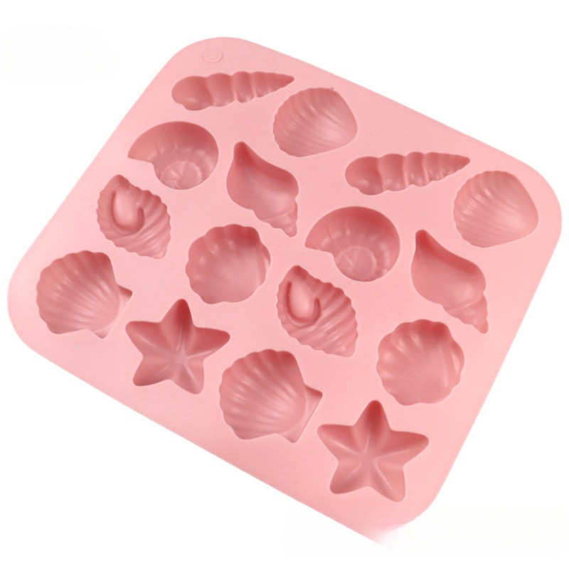 พิมพ์ซิลิโคน รูปเปลือกหอย 16 ช่อง พิมพ์ช็อคโกแลต พิมพ์ซิลิโคนทนร้อน ทนเย็น พิมพ์คุ้กกี้ พิมพ์มูส พิมพ์เยลลี่ วุ้น - รูปที่ 3
