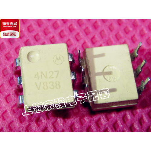 4N27 DIP-6 In-Line Plug-In Optocoupler/Optocoupler Original MOTOROLA สินค้าของแท้พร้อมสต็อกผู้สูงอาย
