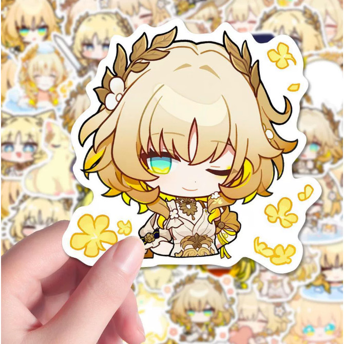 [กันน้ํา] Aglaea Honkai Star Rail HSR Sticker 52 ชิ้น