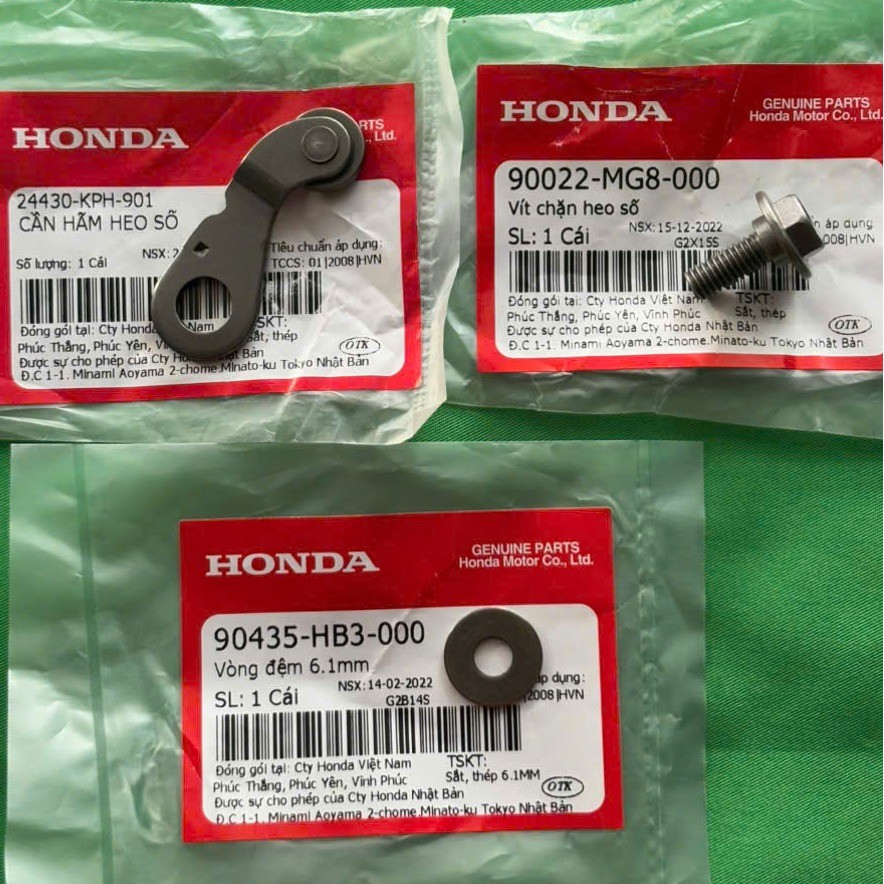 ชุดแหวนรอง 6.1 มม. 90435HB3000 – สกรูสต็อป 90022MG8000 – หมายเลขมือเบรค 24430KPH901 สําหรับ Future n