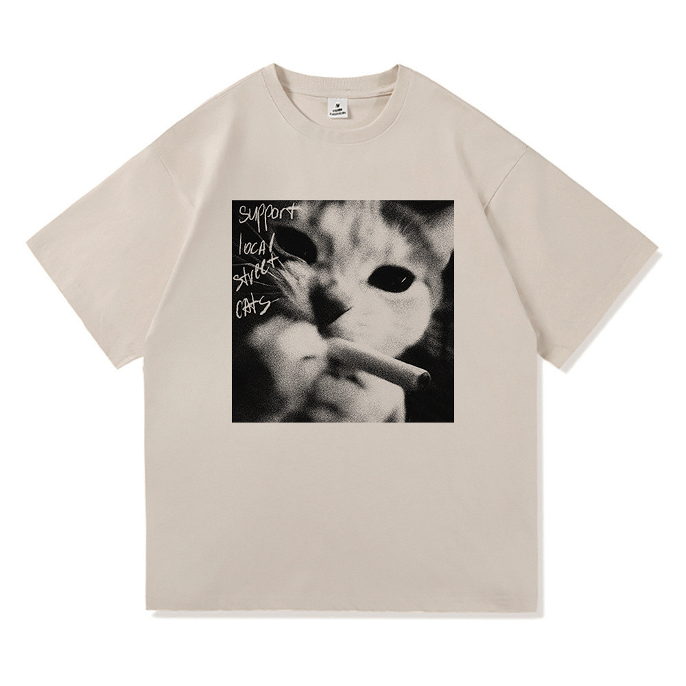 COD Support Local Street Cats Silly T Shirt Fashion Men Clothing ISHB