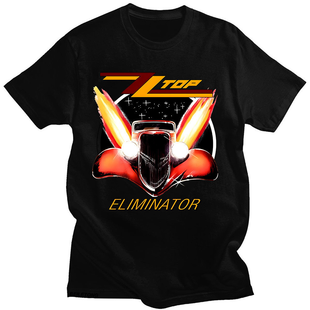 COD ZZ Top Eliminator 1983 Tour T-Shirt ZZ Top Rock Mens Vintag JMDT