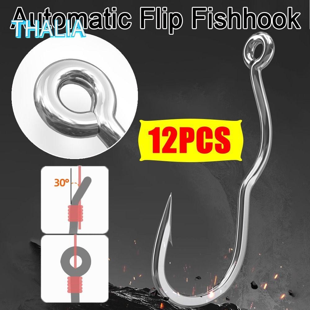 เซ็ท-hook ตกปลาระดับพรีเมียม 12 ชิ้น/แพ็ค จากเหล็กคาร์บอนสูง ออกแบบAnti-Slip คมกริบ