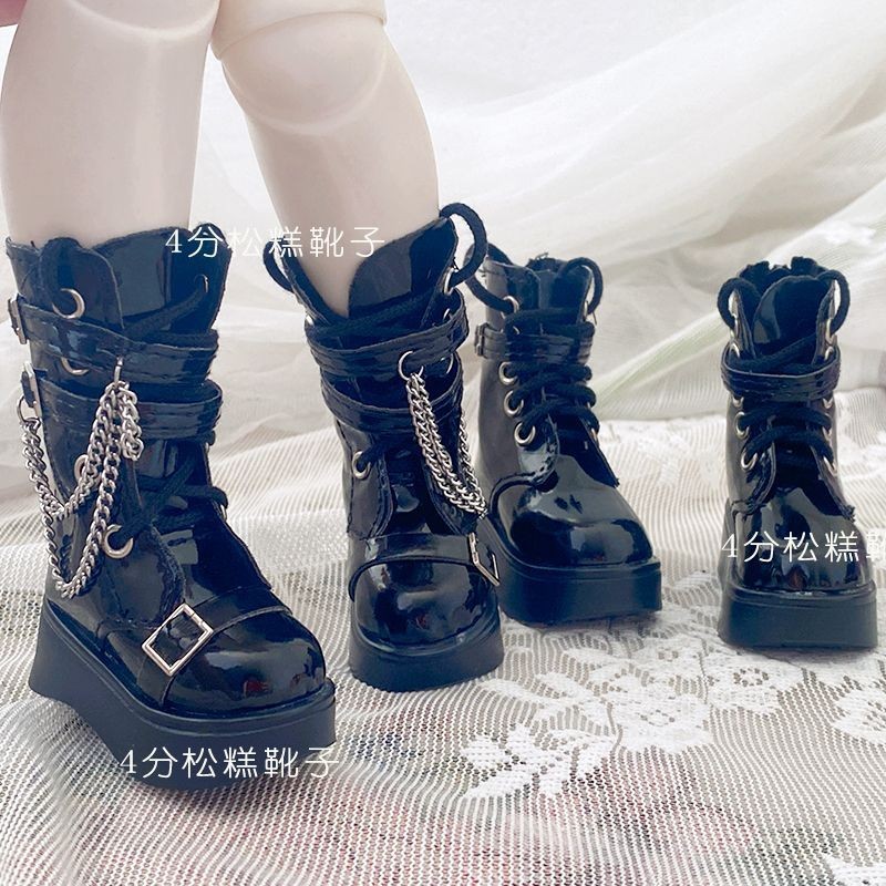 4 จุด bjd รองเท้าหมีสาวรองเท้าแพลตฟอร์มหนา Soled รองเท้าสายคล้องคอรองเท้า BJD รองเท้าเด็ก sd จําลองร