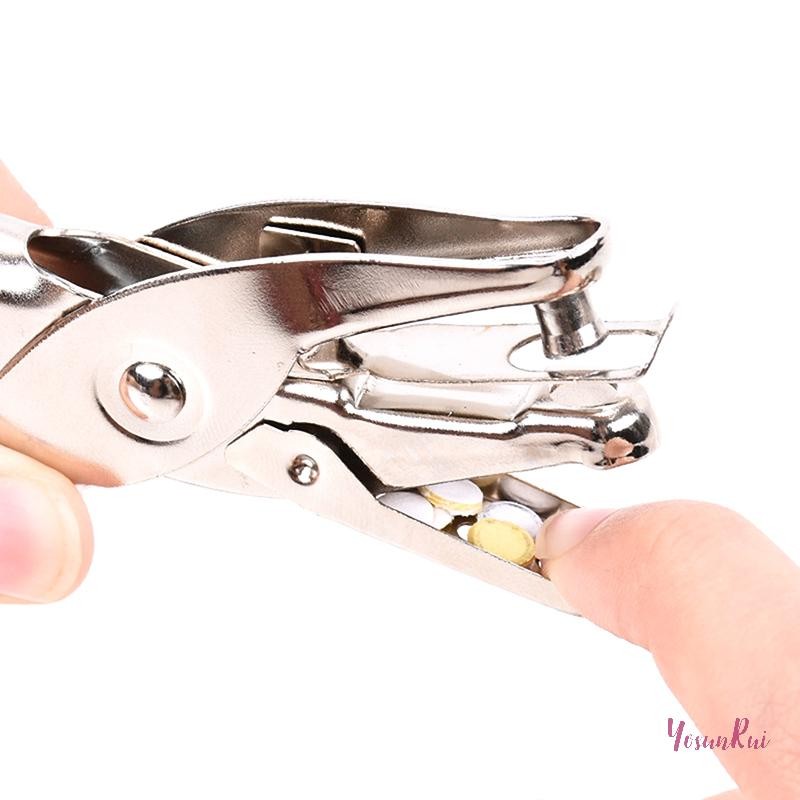 YosunRui] 3/6mm Hole Puncher แบบพกพา Single Hole Punch กระดาษวัสดุ Scrapbooking มือถือโลหะ Craft Office Binding Supplies ใหม่