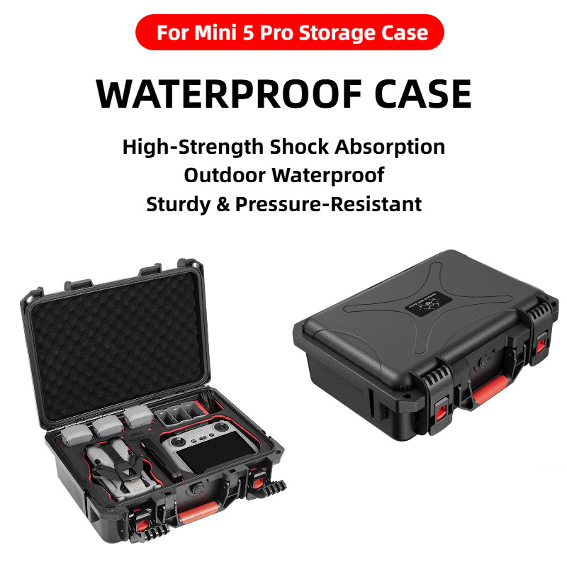 สําหรับ DJI MINI 5 PRO Flying รอบตัวชุด ABS มือถือ Crossbody ถังเก็บน้ําป้องกันการระเบิด