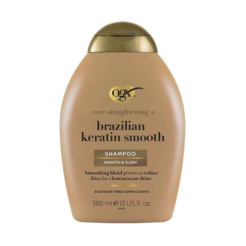 [ผมตรงประกันภัยภาษี] OGX แชมพู Argan Oil Repair Keratin Plumping Oil Control ปรับปรุง Frizz Conditio