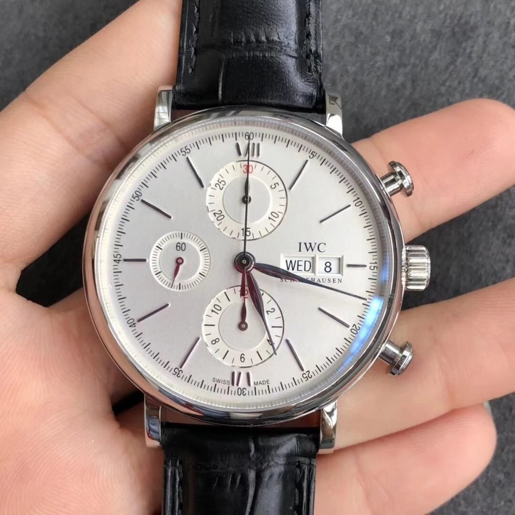 1: 1 คุณภาพสูงมาตรฐานต้นฉบับจริง Shot ZF นาฬิกา IWC IWC IWC Botao Fino Timer Series IW391001เครื่องจ