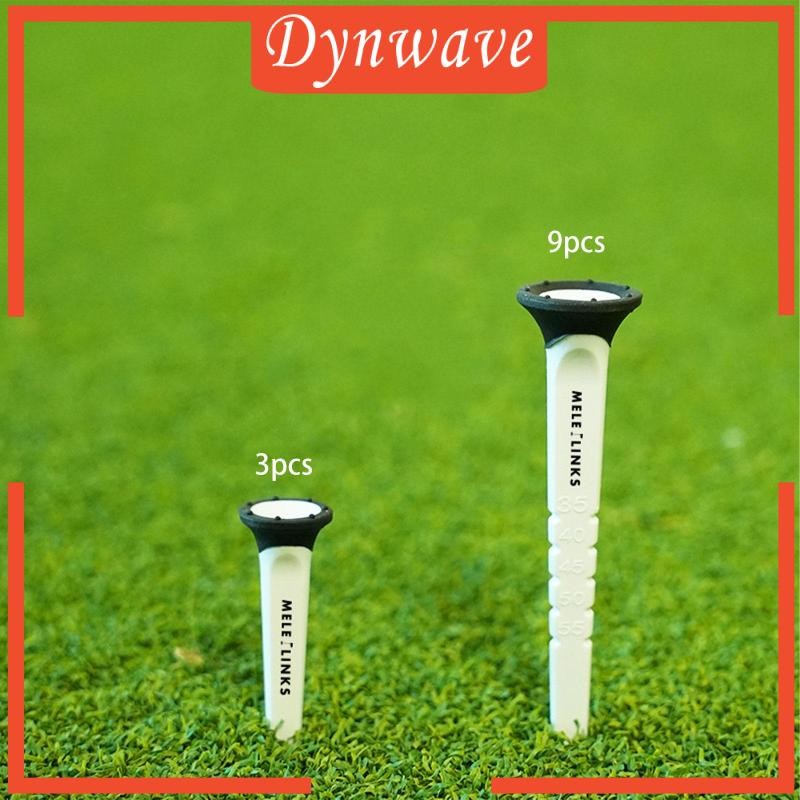 [Dynwave] 12 ชิ้น Golf Tee Golf Ball Tees Party Favor Unbreakable Golfing Tees กอล์ฟแบบใช้ซ้ําได้