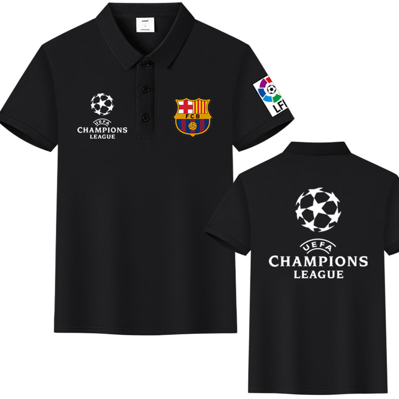 เสื้อโปโลทีมฟุตบอล La Liga Barcelona Real Madrid และ Atletico Madrid สำหรับคนชอบกีฬา