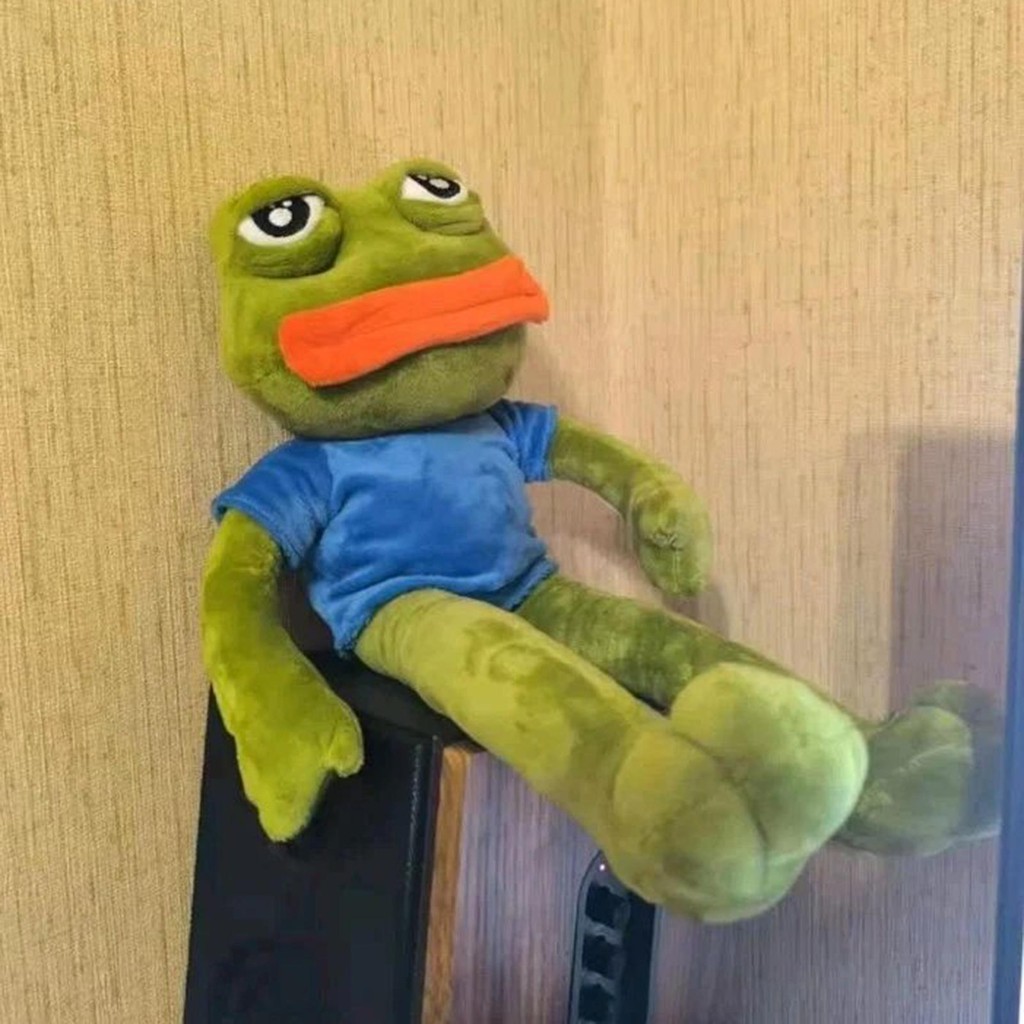 การ์ตูน Pepe กบเศร้ากบ Plushie ตุ๊กตา 4chan Kekistan Meme ตุ๊กตาตุ๊กตาสัตว์ของเล่นของขวัญสะสมของเล่น