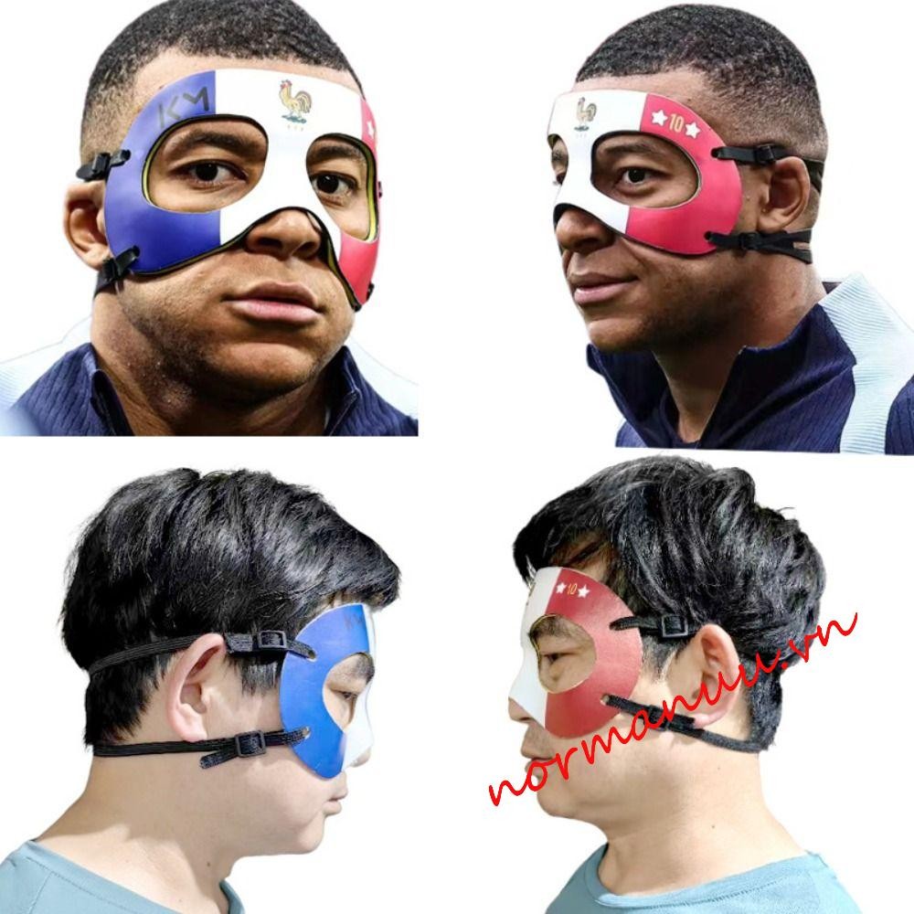 NORMAN6G Mbappe Masque, The French Football Stars Rooster Mask, Athletes Face Guard รุ่นเดียวกันคอสเ