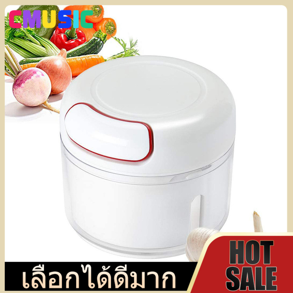 CMUSIC เครื่องปั่น เครื่องบดเนื้อ ที่บดกระเทียม ของใช้ในครัว เครื่องปั่นมือ บดกระเทียม ปั่นมือ เครื่องบดกระเทียม