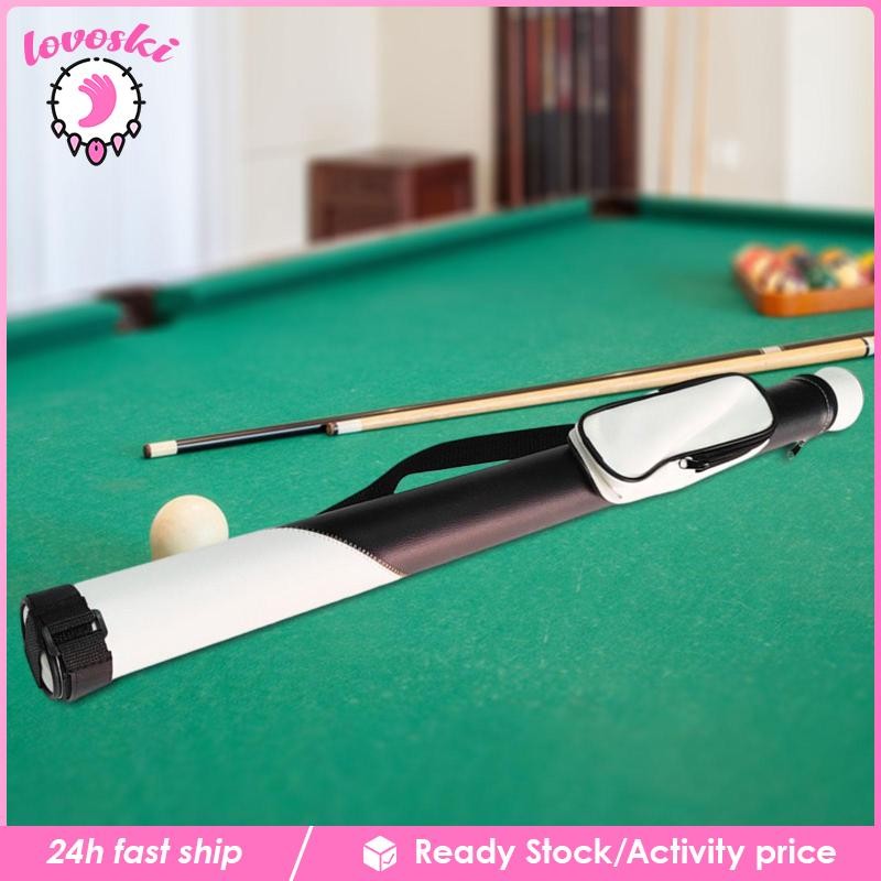 [Lovoski] Pool Cue Carrying Case หนัง PU Snooker Cue Storage Pouch Pool Cue Bag สําหรับ