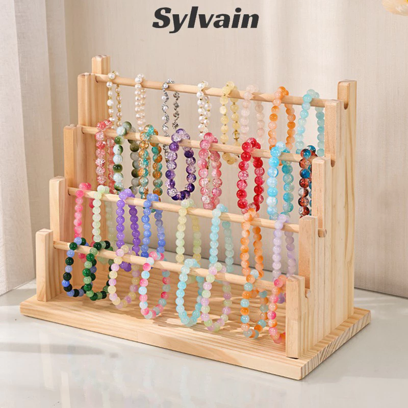 เครื่องประดับ จอแสดงผล ขาตั้ง ไม้ หลาย ชั้น ขายปลีก เก็บ ตู้โชว์ หลายมุม กรันชี่ สร้อยคอ ต่างหู ออร์แกน ที่ยึด เคาน์เตอร์ จอแสดงผล