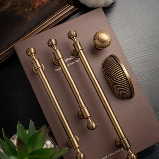 แปรงทองเหลืองโบราณจับหรูหราตู้ครัวดึงตู้เสื้อผ้า โต๊ะเครื่อง…