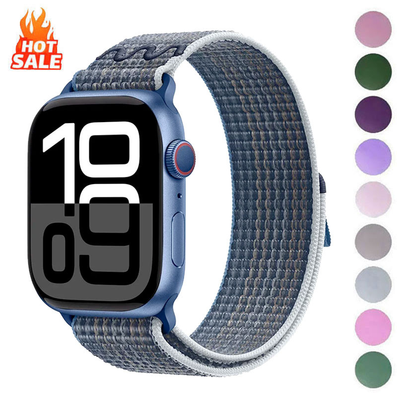 กีฬาห่วงสายรัดสร้อยข้อมือไนลอนสําหรับ แอปเปิล ดู 38 มม.40 มม.41 มม.42 มม.44 มม.45 มม.46 มม.49 มม. ฉันดู ชุด 11 10 9 8 7 6 5 4 3 2 1 กับ พิเศษ 2
