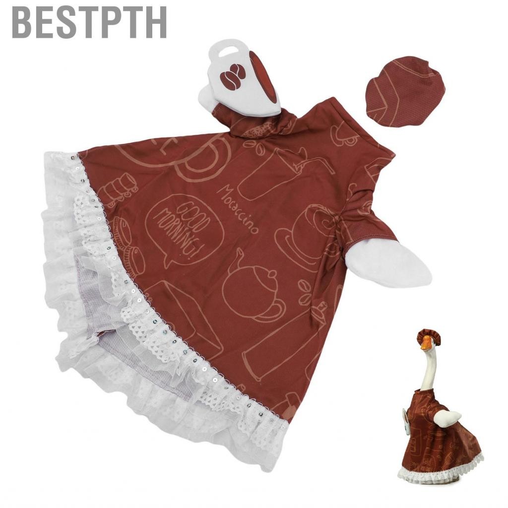 Bestpth Bestpth Porch Goose Outfits Cafe ชุดห่านเสื้อผ้าพร้อมหมวกสำหรับ 23 นิ้วปูนซี