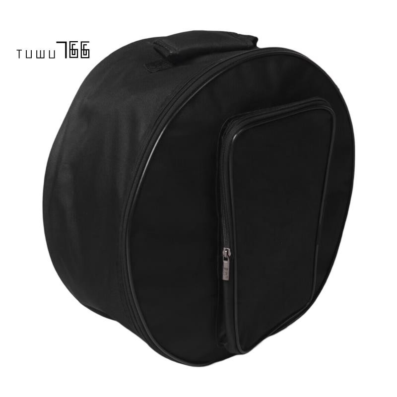 [tuwu766]Compact Battle Drum Bag Backpack Case with Shoulder Strap Outside Pockets Musical Instrumen