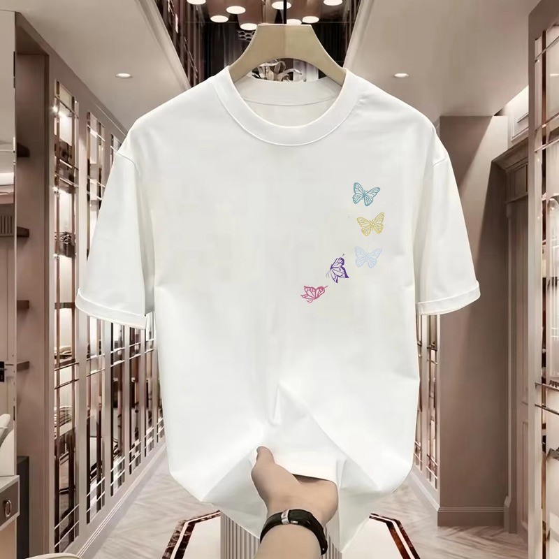 COD 2025A1882 Pure Cotton Compact Siyuan Spun White Ink Print P21 White Black S-5XL new23 YMNQ