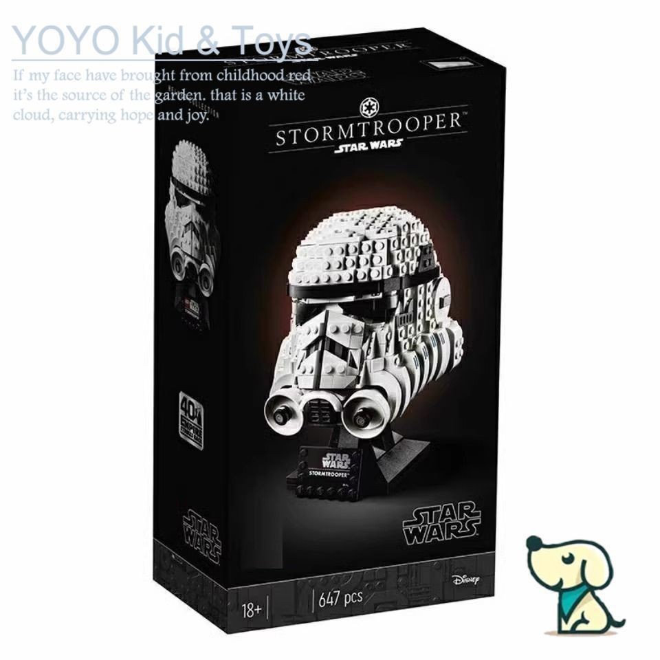 YOYO YZ8X เข้ากันได้กับ 75276 Stormtrooper™ หมวกกันน็อค บล็อกตัวต่อ EW7