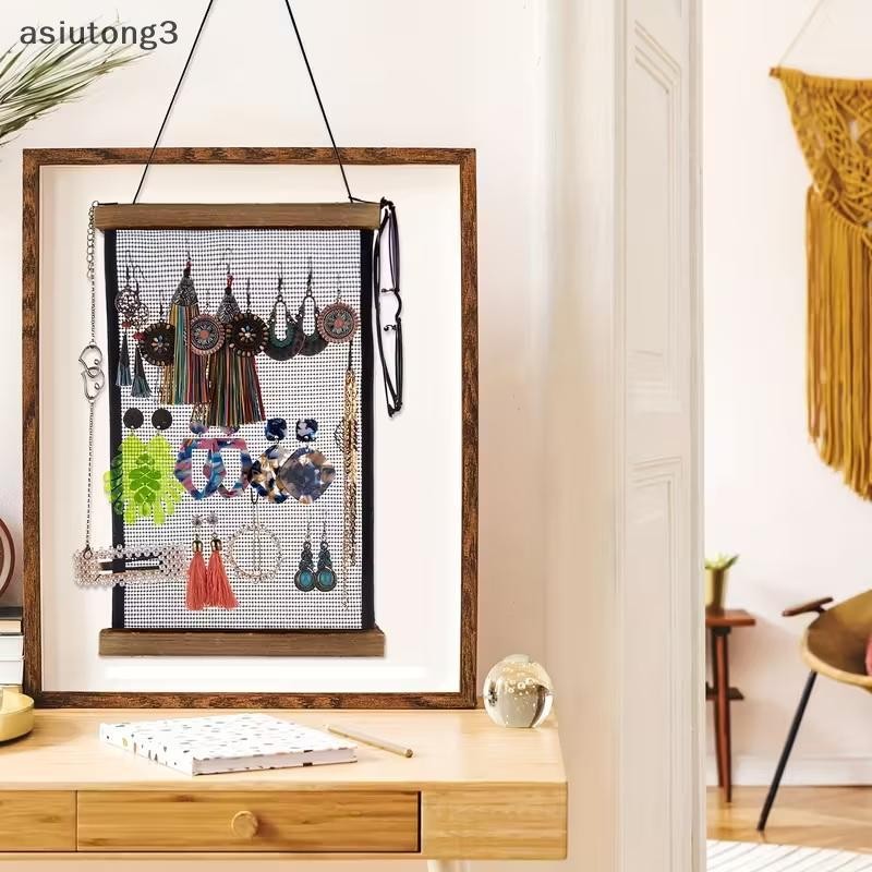 [ASI] DIY ชั้นวางต่างหู - จี้, ต่างหูและสร้อยคอแขวนยืนแสดงเครื่องประดับ, โซลูชั่นการจัดเก็บเครื่องปร