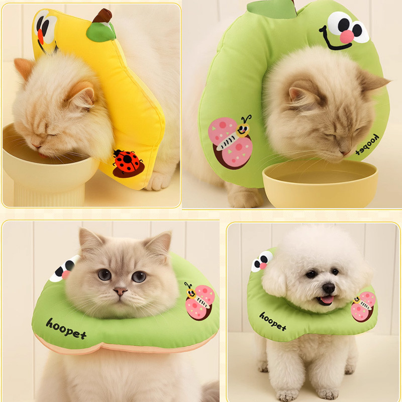 ผ้าคลุมหัวแมว ปลอกคอป้องกันการเลีย ป้องกันการจับและกันน้ํา การทําหมันสัตว์เลี้ยง ป้องกันการเลียแผลนุ่มนิ่มใส่สบาย - รูปที่ 6