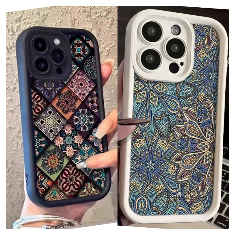 Retro ดอกไม้เคสโทรศัพท์สําหรับ VIVO V60 V50 Lite V40 Lite V30 V30E V29E Y400 Y200 V27E V27 V23 V25 PRO V23E Y75 Y76 Y77 X200 FE Y35 Y36 ซิลิคอนเคสโทรศัพท์