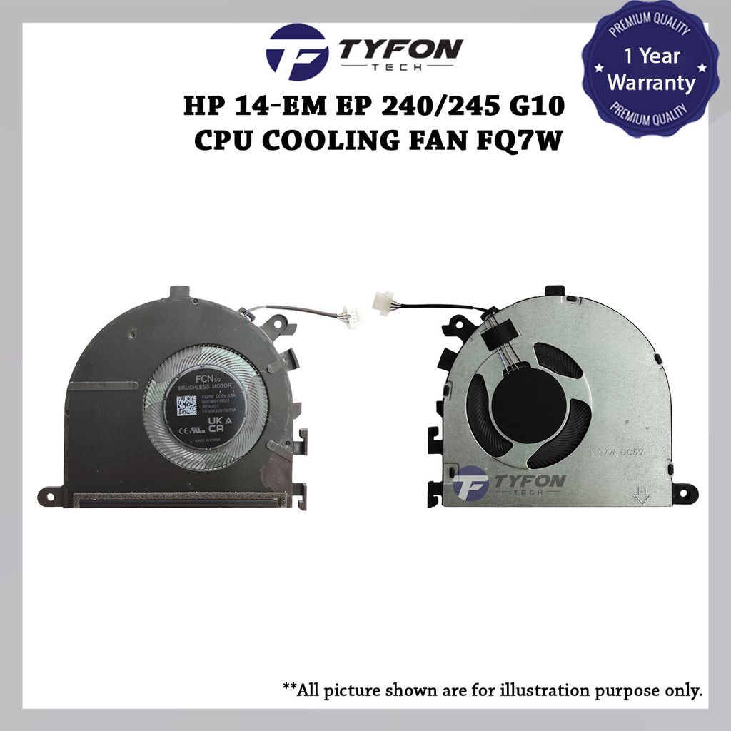 HP Envy 14-EM 14-EP 240/245 G10 TPN-I141/ I142 แล็ปท็อป CPU พัดลมระบายความร้อน 6033B 0119501 DFS5K22