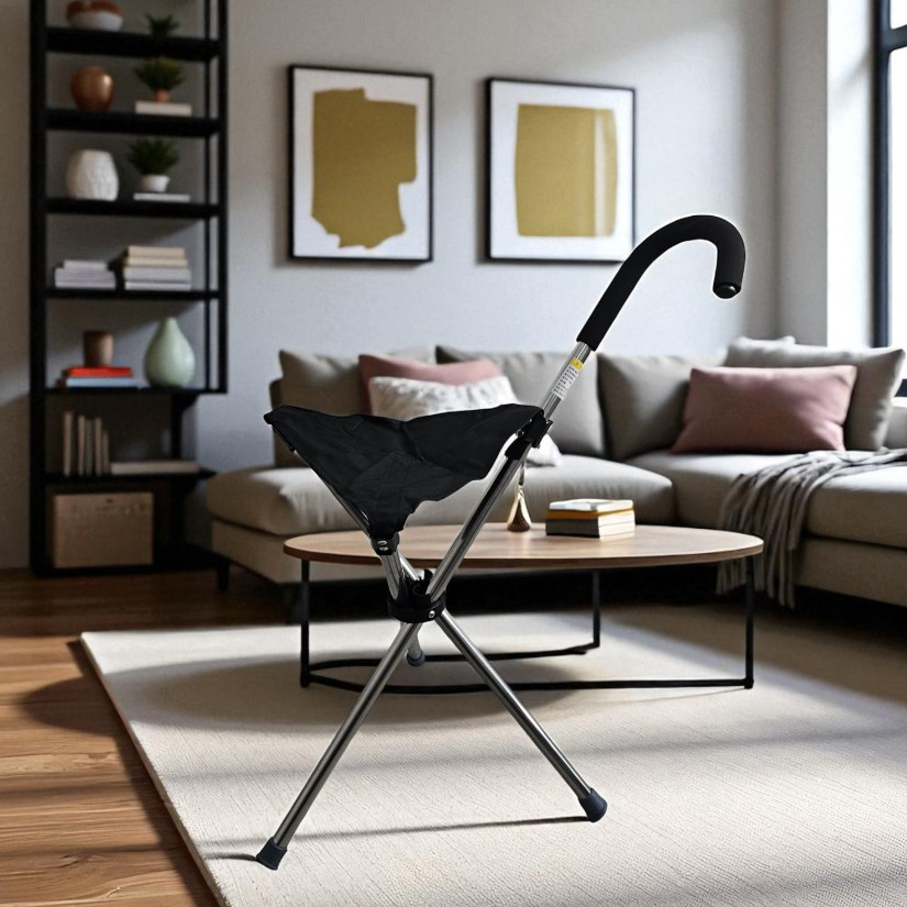 HEIBEI ไม้เท้าพับได้ 2-in-1 ไม้เท้าแบบพกพา - HB-320