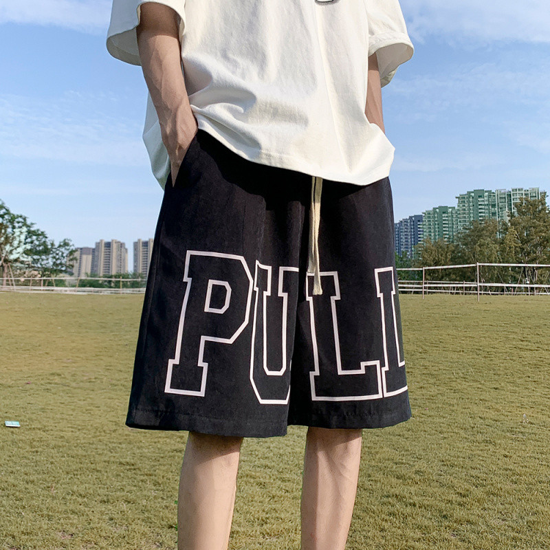 กางเกงขาสั้นลำลองสไตล์ฮิปฮอป สำหรับหนุ่มสาวฤดูร้อน แบบ 5 จุด DK98/P28