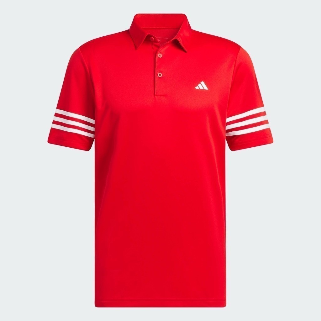 adidas Golf 3-Stripes Polo Shirt Men Red IW2388