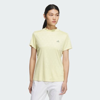 adidas กอล์ฟ เสื้อแขนสั้นคอสูงปั๊มจม AEROREADY ผู้หญิง สีเหล…