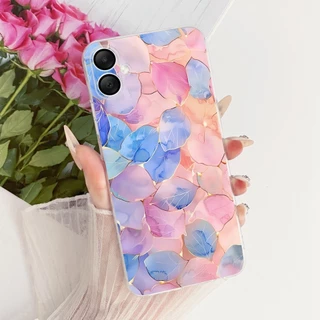 สําหรับ Samsung Galaxy A06 ใหม่ Elegant Floral Cat ภาพวาดปลอก SamsungA06 5G 4G A065F A066B ซิลิโคนนุ่ม TPU เคสโทรศัพท์