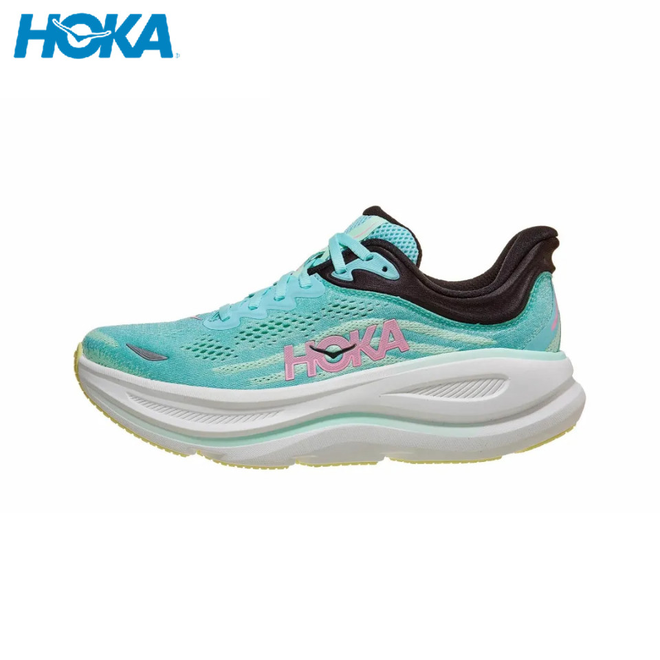 HOKA ONE ONE Bondi 9 1162012-BTF 100%ของแท้ รองเท้าผ้าใบสำหรับผู้ชาย และผู้หญิง