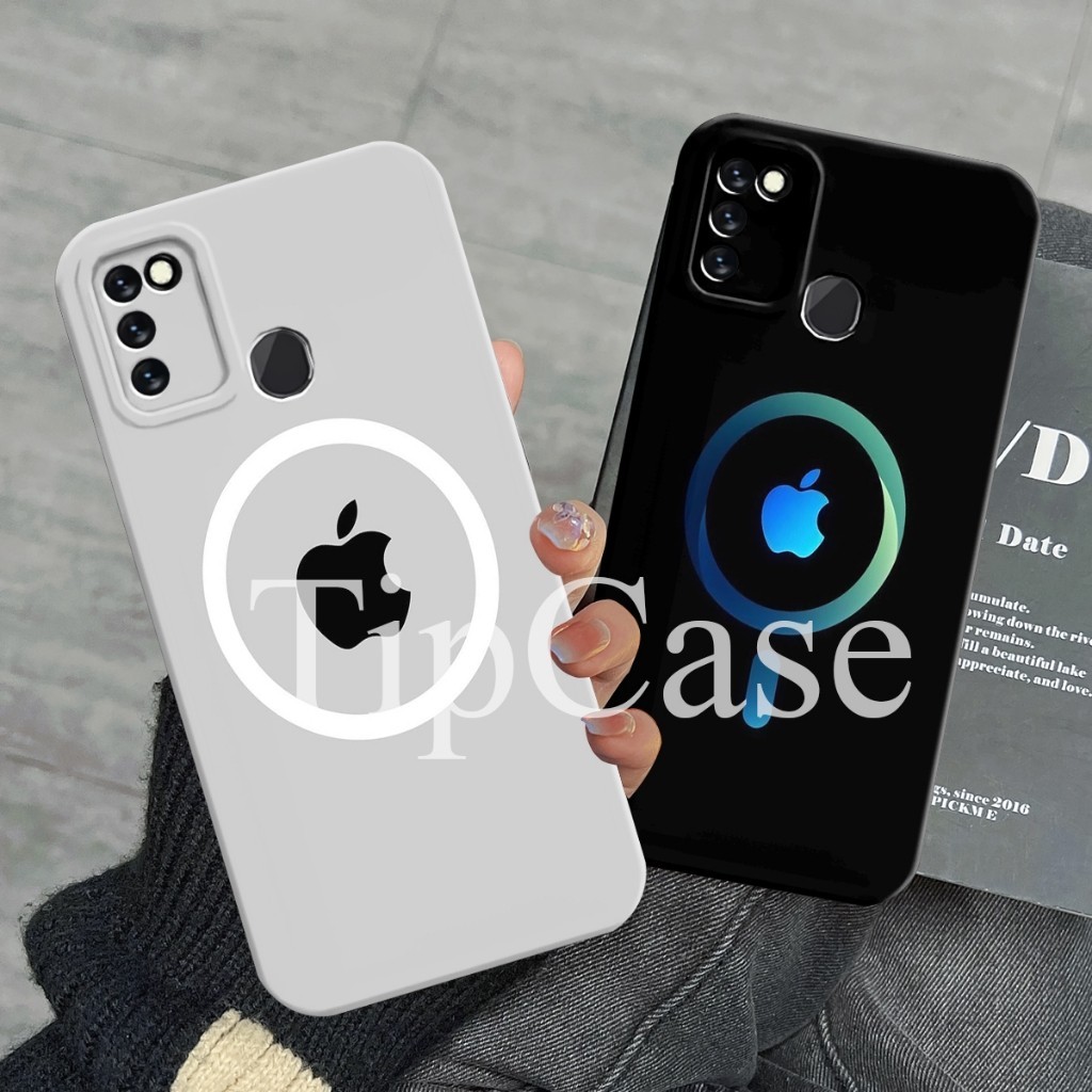 HP Smart 5 6 7 8 9 HD Plus Softcase Protect Camera Motif Logo Cool Modern Elastic Silicone