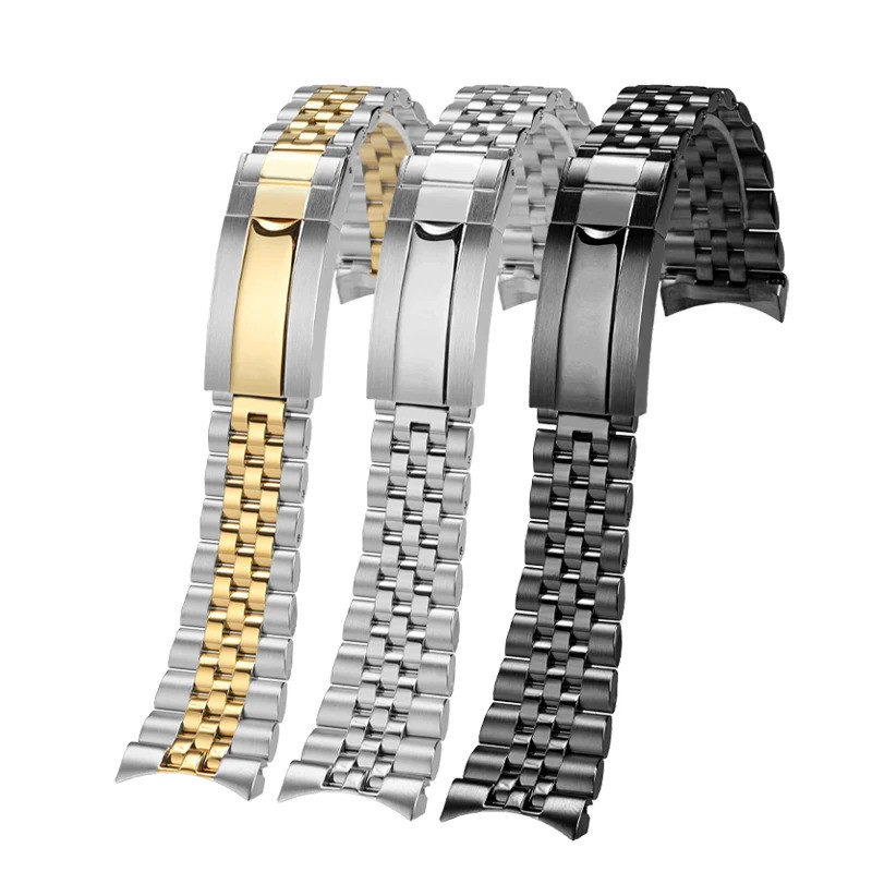 สําหรับ Casio Duro 2784 MDV-106/B/G สายนาฬิกาสแตนเลส Mdv107-1A สร้อยข้อมือโค้งแข็ง MDV106 ดําน้ําสาย